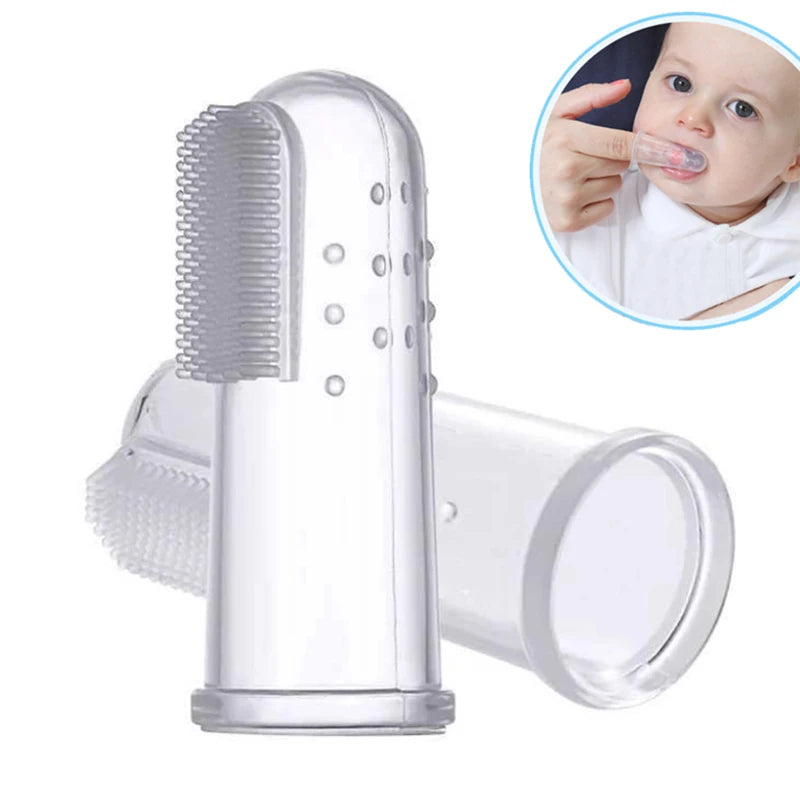 Brosse à Dents pour Bébé en Silicone - Soins Dentaires pour Bébé