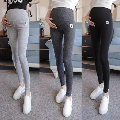 Legging Maternité 9 Points Confort Élastique avec Design Chat