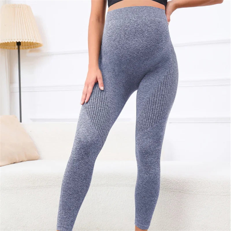 Leggings de Maternité Taille Haute Élastique