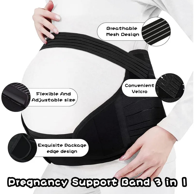 Ceinture de Soutien pour Femme Enceinte Respirante et Réglable